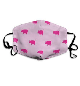 Windproof Pink Pigs Pattern Half Face Mouth Medical Mask
