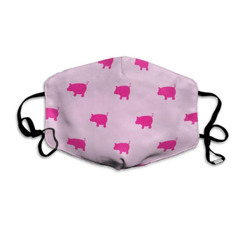 Windproof Pink Pigs Pattern Half Face Mouth Medical Mask