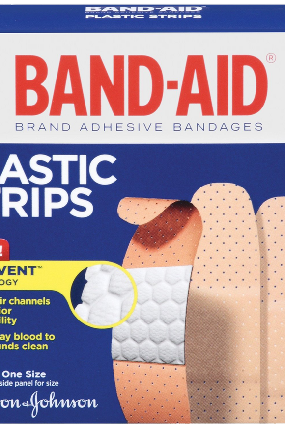 Band-Aid Brand Adhesive Bandages Plastic Strips Assorted 60 Count
