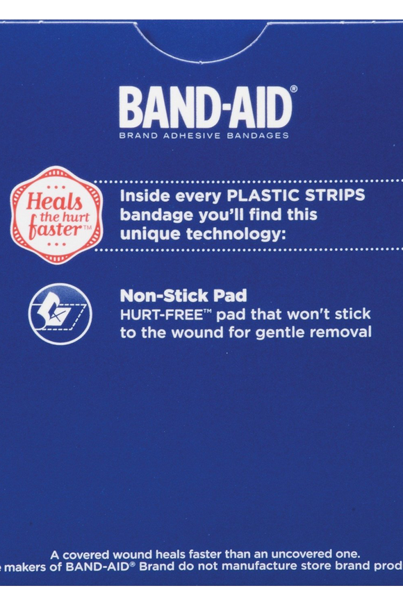 Band-Aid Brand Adhesive Bandages Plastic Strips Assorted 60 Count