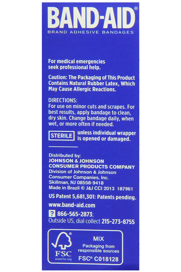 Band-Aid Brand Adhesive Bandages Sheer Strips Assorted 60 Count