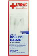 Band-Aid First Aid Covers Kling Large Rolled Gauze 5 Count