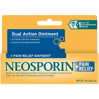 Neosporin First Aid Antibiotic Ointment Maximum Strength Pain Relief 1-Ounce
