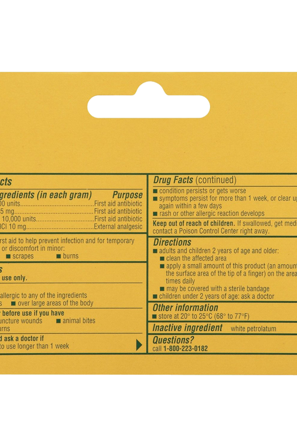 Neosporin First Aid Antibiotic Ointment Maximum Strength Pain Relief 1-Ounce