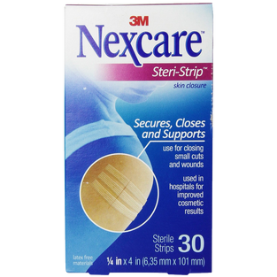 Nexcare Steri-Strip Skin Closure 1-4 X 4 Inches 30 Count