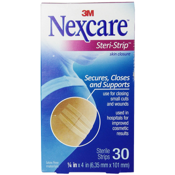 Nexcare Steri-Strip Skin Closure 1-4 X 4 Inches 30 Count