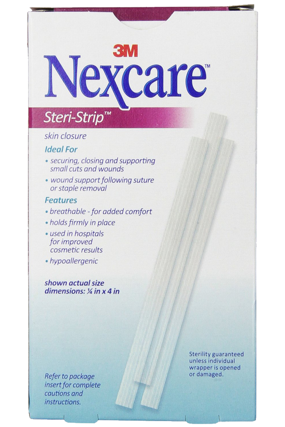 Nexcare Steri-Strip Skin Closure 1-4 X 4 Inches 30 Count
