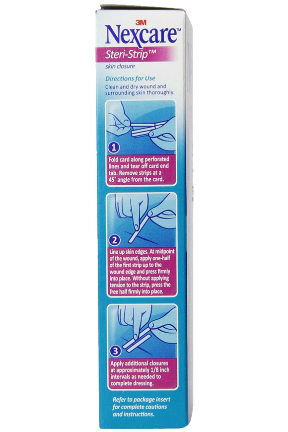 Nexcare Steri-Strip Skin Closure 1-4 X 4 Inches 30 Count